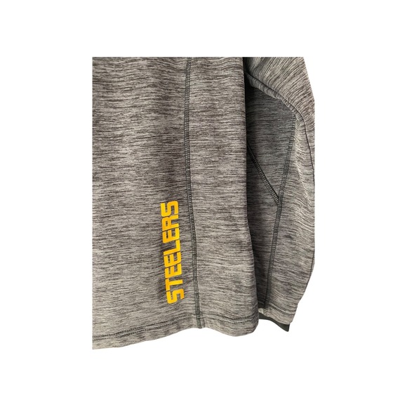 Womens NFL Pittsburgh Steelers Gray Heathered Full Zip Jacket‎ Size S/CH Team - Picture 7 of 8